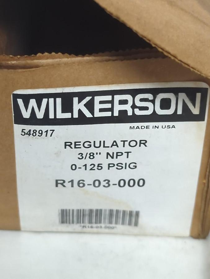 WILKERSON,R16-03-000,REGULATOR 3/8 NPT 0-125 PSIG NOS