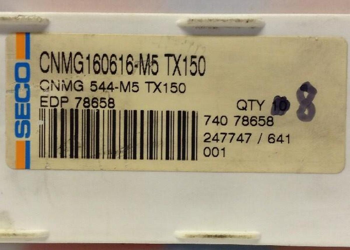SECO,CNMG160616-M5 TX150,Inserts 8-Pack