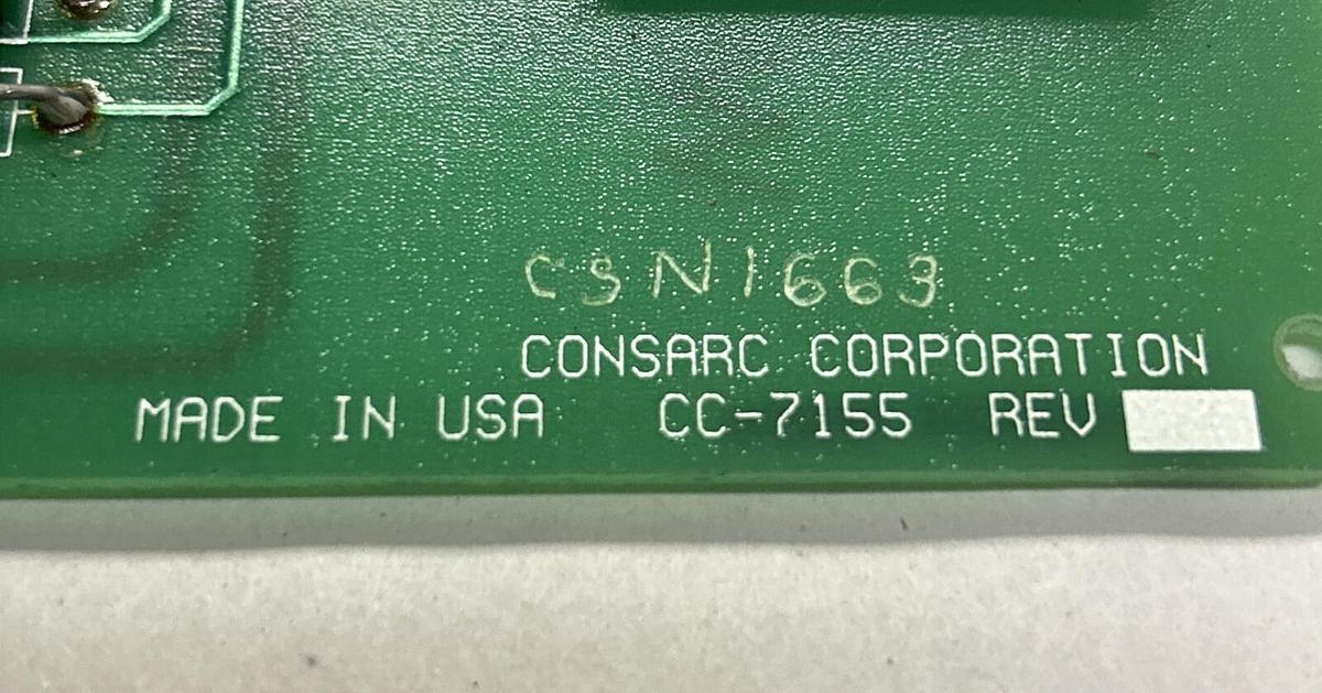 CONSARC CORPORATION,CC-7155,ISOLATION AMPLIFIER CARD NOS