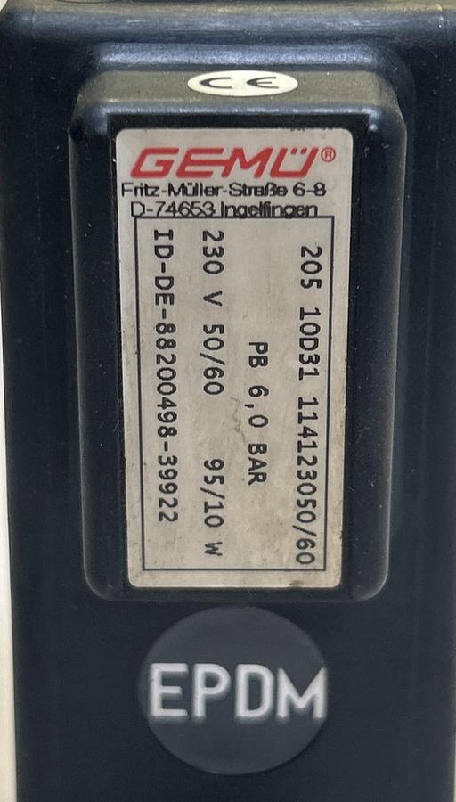 Used GEMU,205-10D31-1141230,SOLENOID VALVE