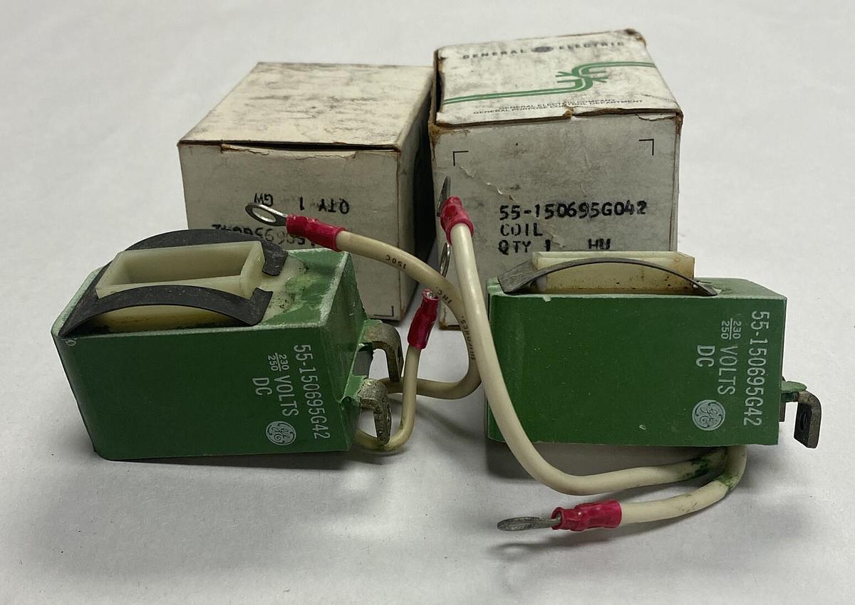 GENERAL ELECTRIC,55-150695G42,COIL 230-250VDC LOT OF 2 NOS