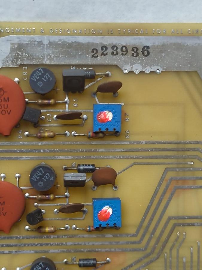 Used BENDIX,223936,S5 OUTPUT VOLTAGE 115 I/F CIRCUIT BOARD PRE-OWNED