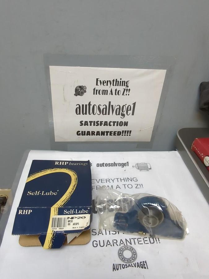 RHP,NP20,PILLOW BLOCK BEARING 20MM BORE NOS