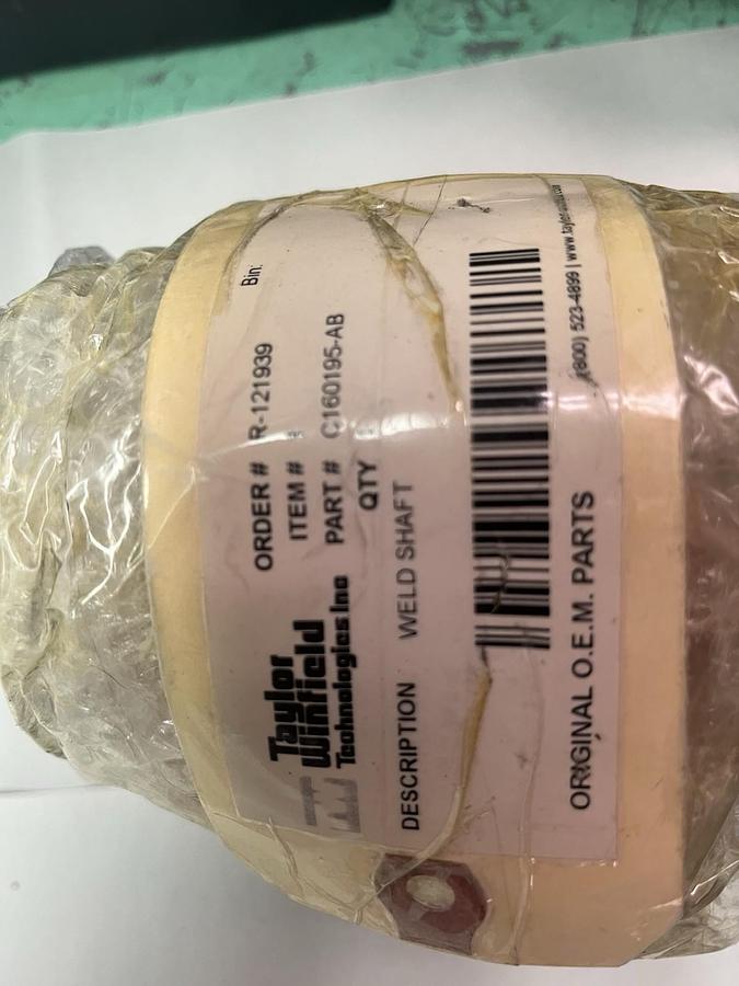 TAYLOR WINFIELD,C160195-AB,WELD SHAFT 0250-02-00702 4040126S
