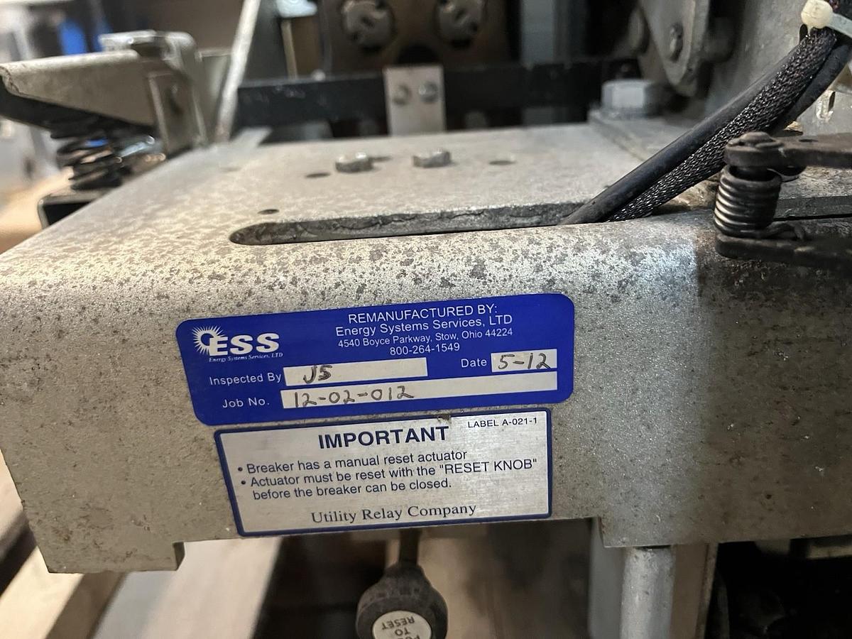 Used WESTINGHOUSE,DB-50,AIR CIRCUIT BREAKER 1600A 600V AC-PRO TRIP UNIT