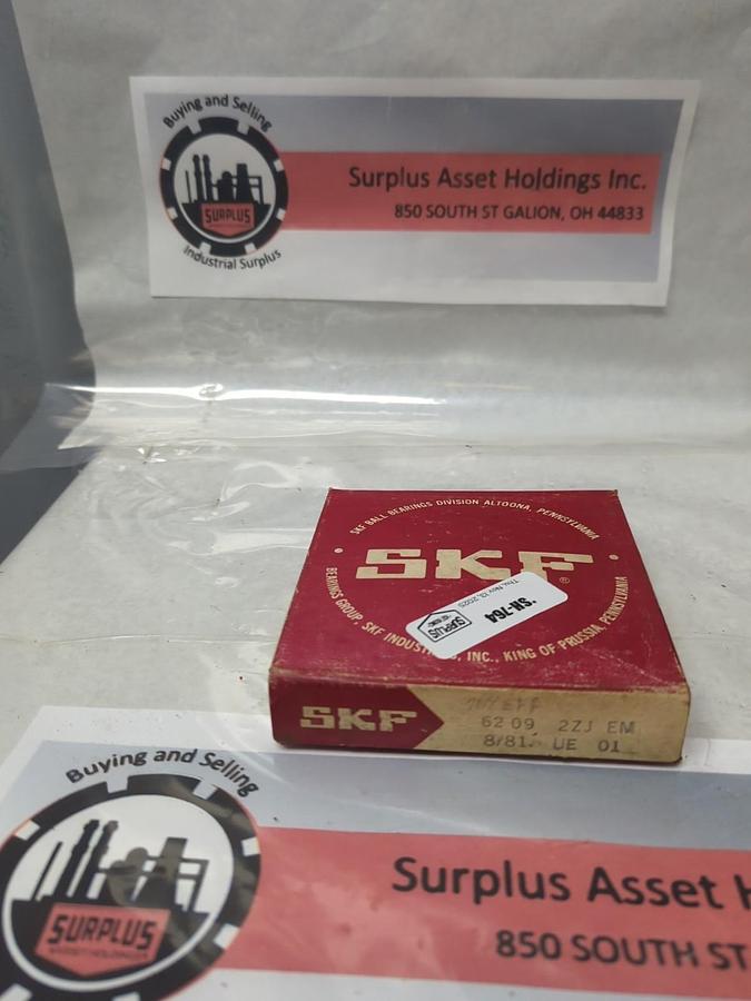SKF,6209 2ZJEM,DEEP GROOVE BALL BEARING NOS