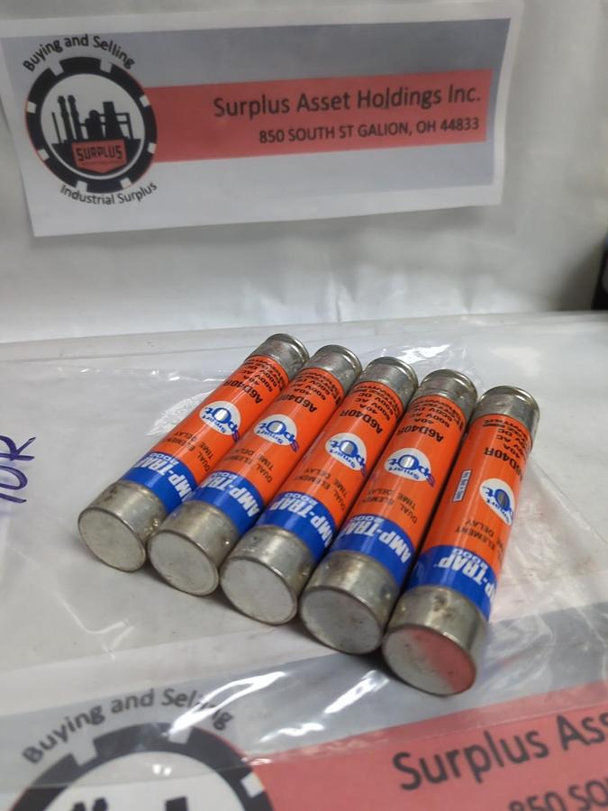 Used GOULD SHAWMUT,A6D40R,SMART SPOT 40 AMP FUSE LOT OF 5 PRE-OWNED