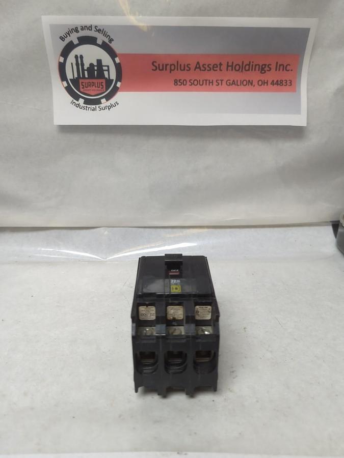 Used SQUARE D,QOB360VH,CIRCUIT BREAKER 60 AMP 3-POLE PRE-OWNED