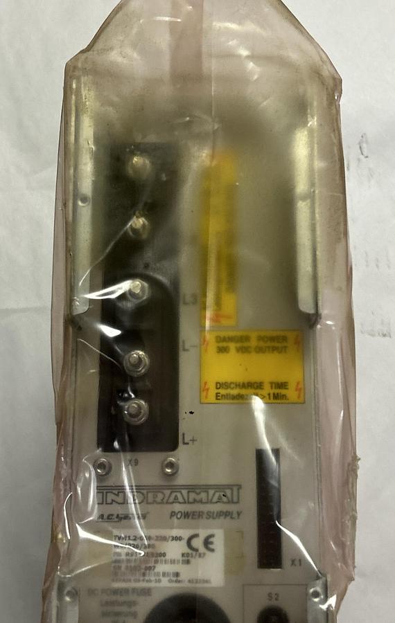 Used INDRAMAT,TVM1.2-050-W0/220,SERVO POWER SUPPLY MODULE REFURBISHED