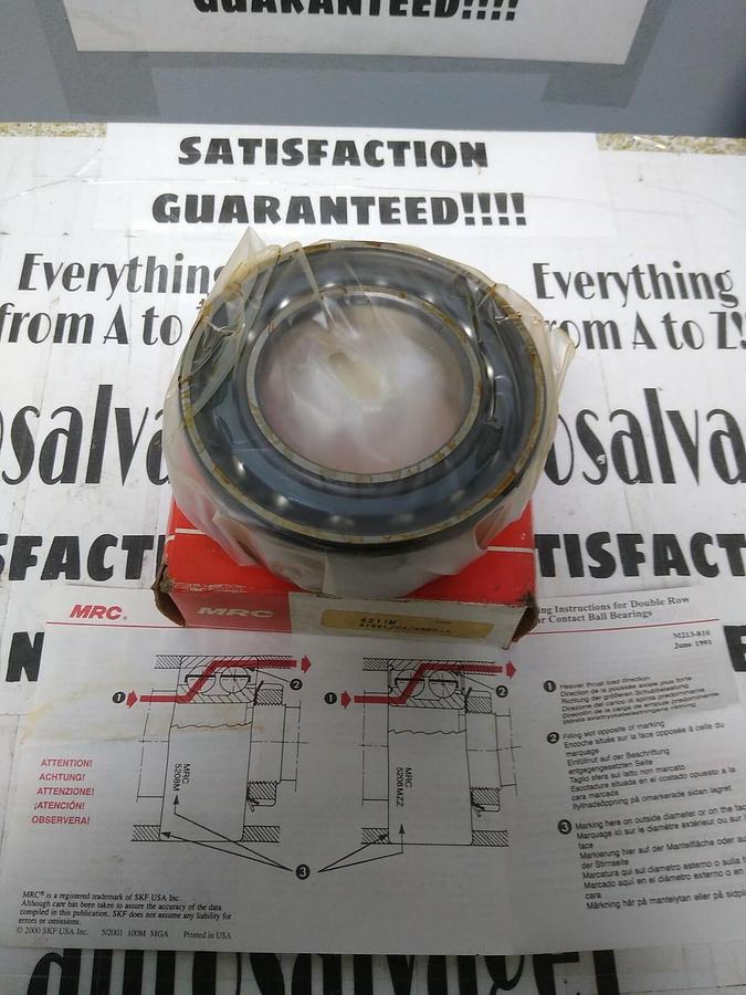 Used MRC,5211M,Double Row Angular Contact Bearing NOS