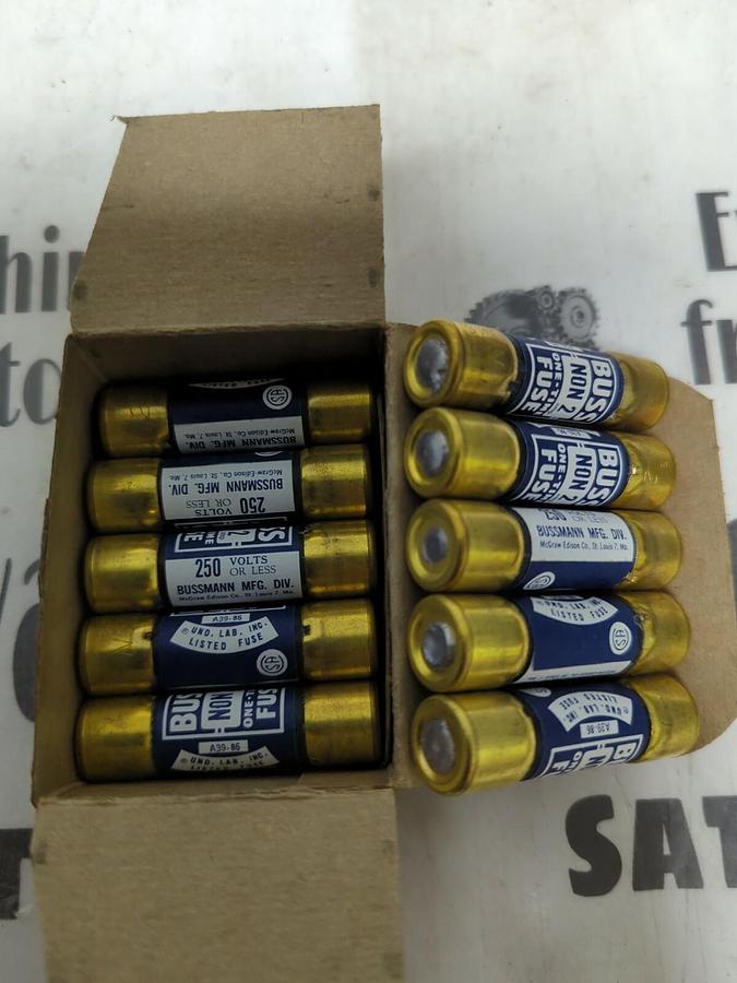 COOPER BUSSMANN,NON 2,ONE-TIME 2 AMP FUSES BOX OF 10 NOS