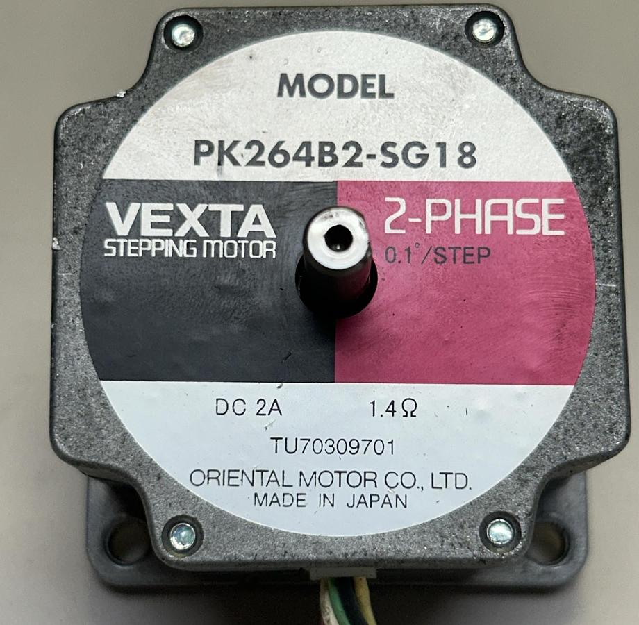 Used ORIENTAL MOTOR,PK264B2-SG18,STEPPER MOTOR