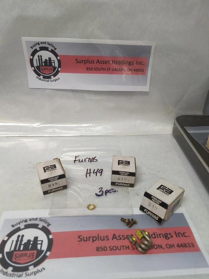 FURNAS,H49,OVERLOAD HEATER ELEMENT LOT OF 3 NOS
