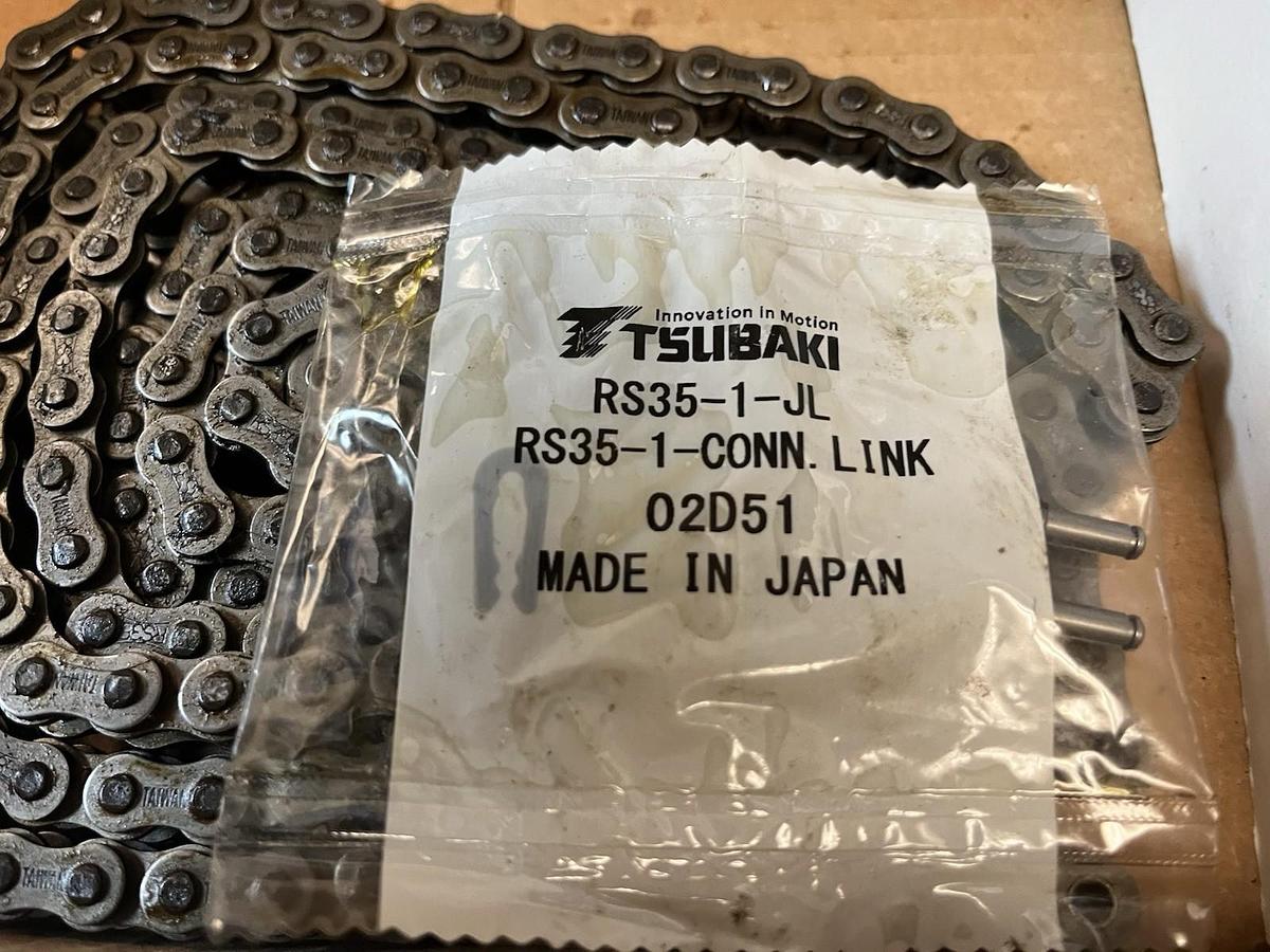 TSUBAKI,RS35,ROLLER CHAIN RIVET WITH CONNECTING LINK RS35 10FT