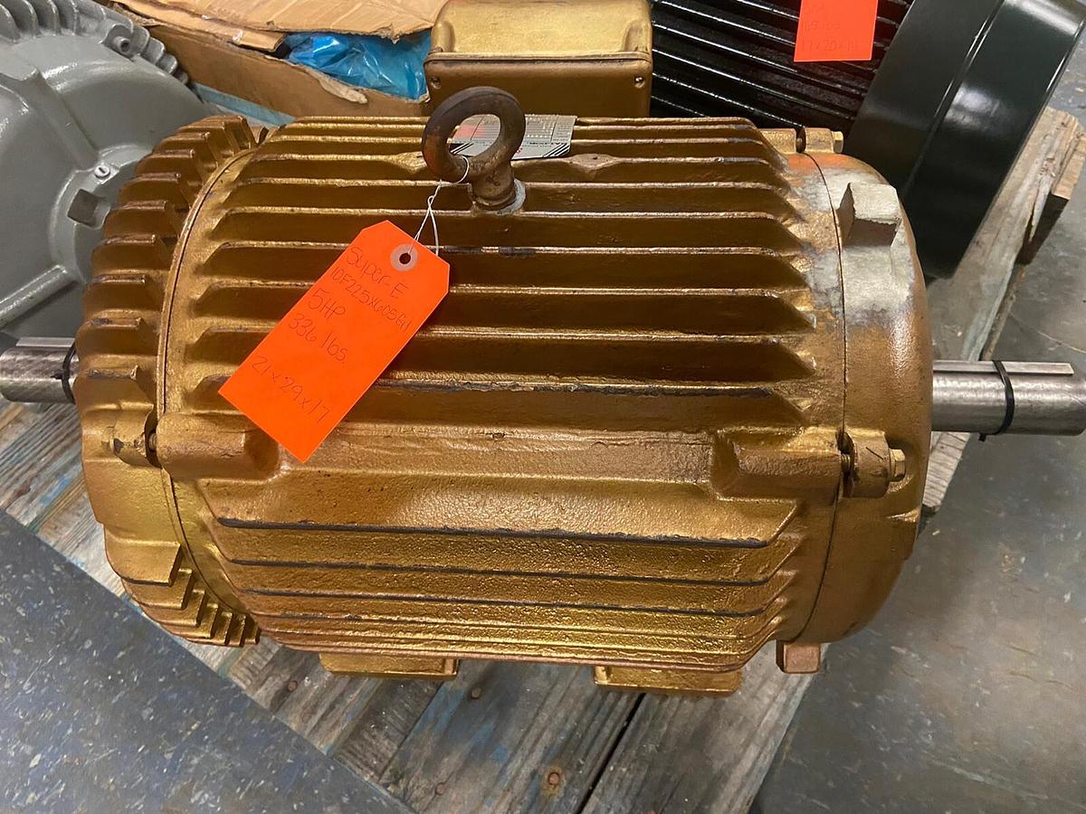 Used Baldor,Super E 284U 10F225X605G1,5HP Dual Shaft Motor 880rpm 460v