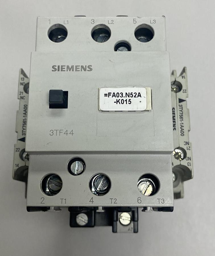 Used Siemens,3TF4422-08,Contactor 55A 600V
