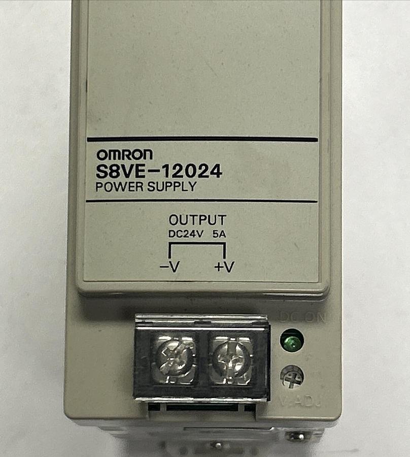 Used OMRON,S8VE-12024,POWER SUPPLY 5A 24VDC 100-240VAC