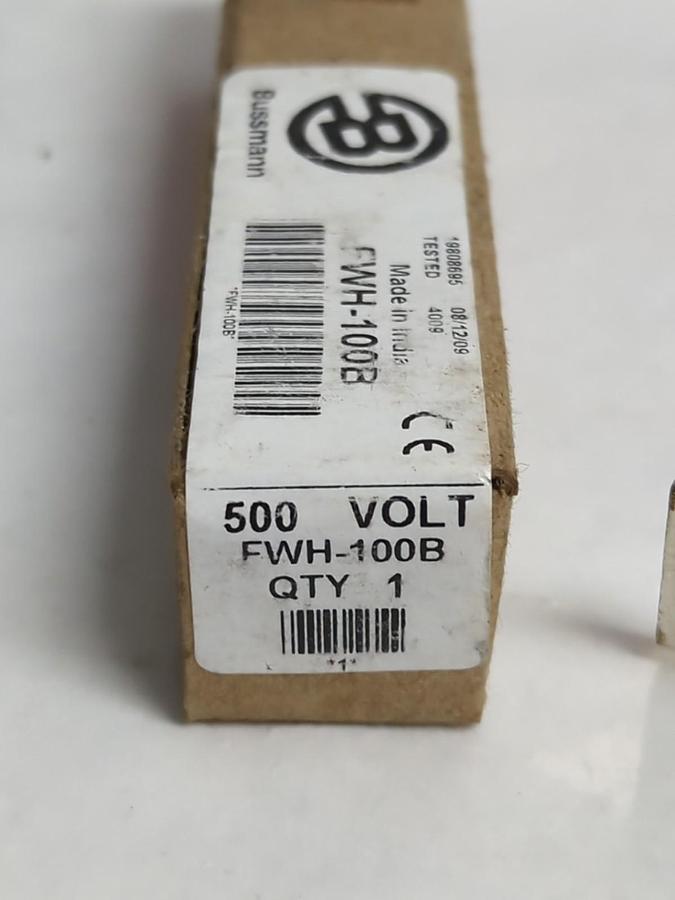 COOPER BUSSMANN,FWH-100B,SEMICONDUCTOR 100 AMP FUSE NOS