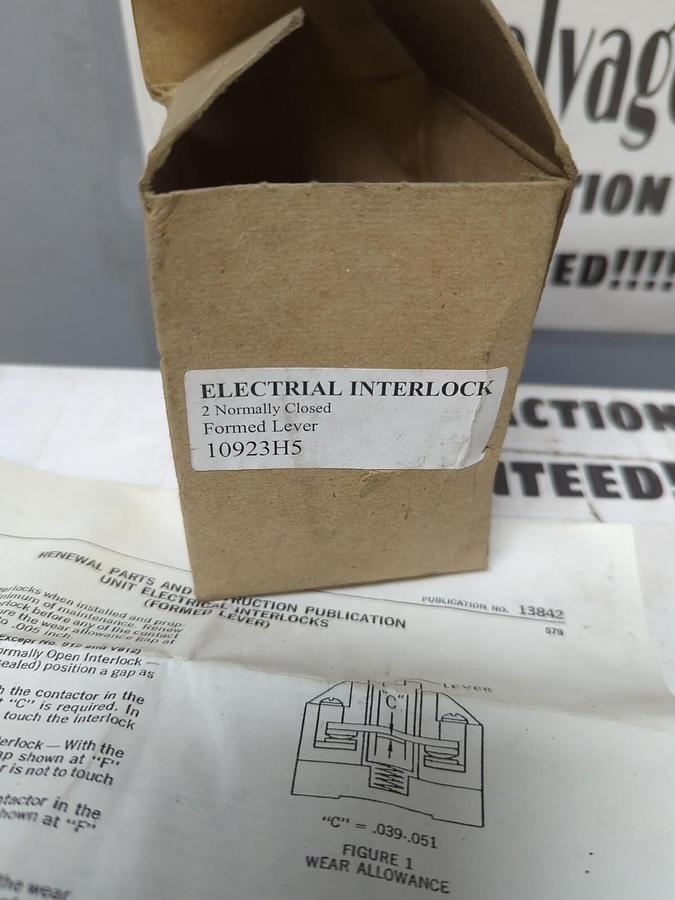 CUTLER-HAMMER,10923H5,ELECTRICAL INTERLOCK NOS