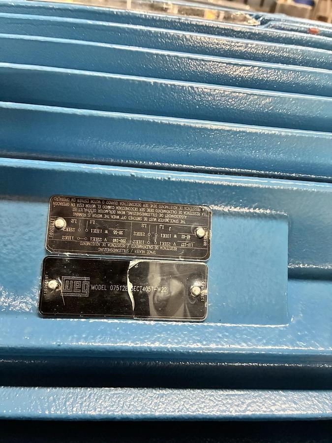 WEG,07512ET3ECT405T-W22,SEVERE INVERTER DUTY MOTOR 75HP 3PH 1180RPM 404T 405T