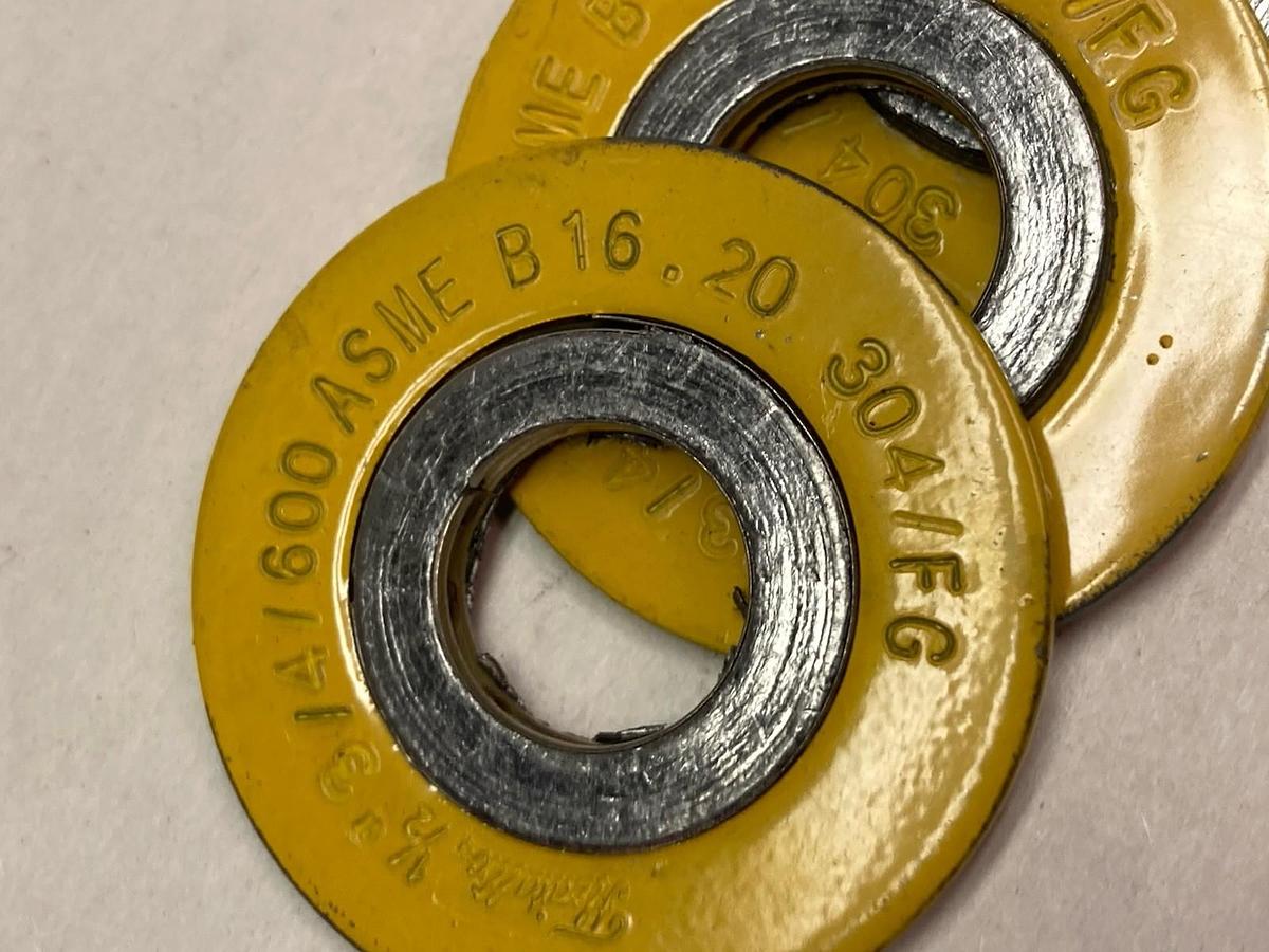 Used Flexitallic,3" 300/600 ASME B16.20 304/FG,Spiral-Wound Gas LOT OF 5