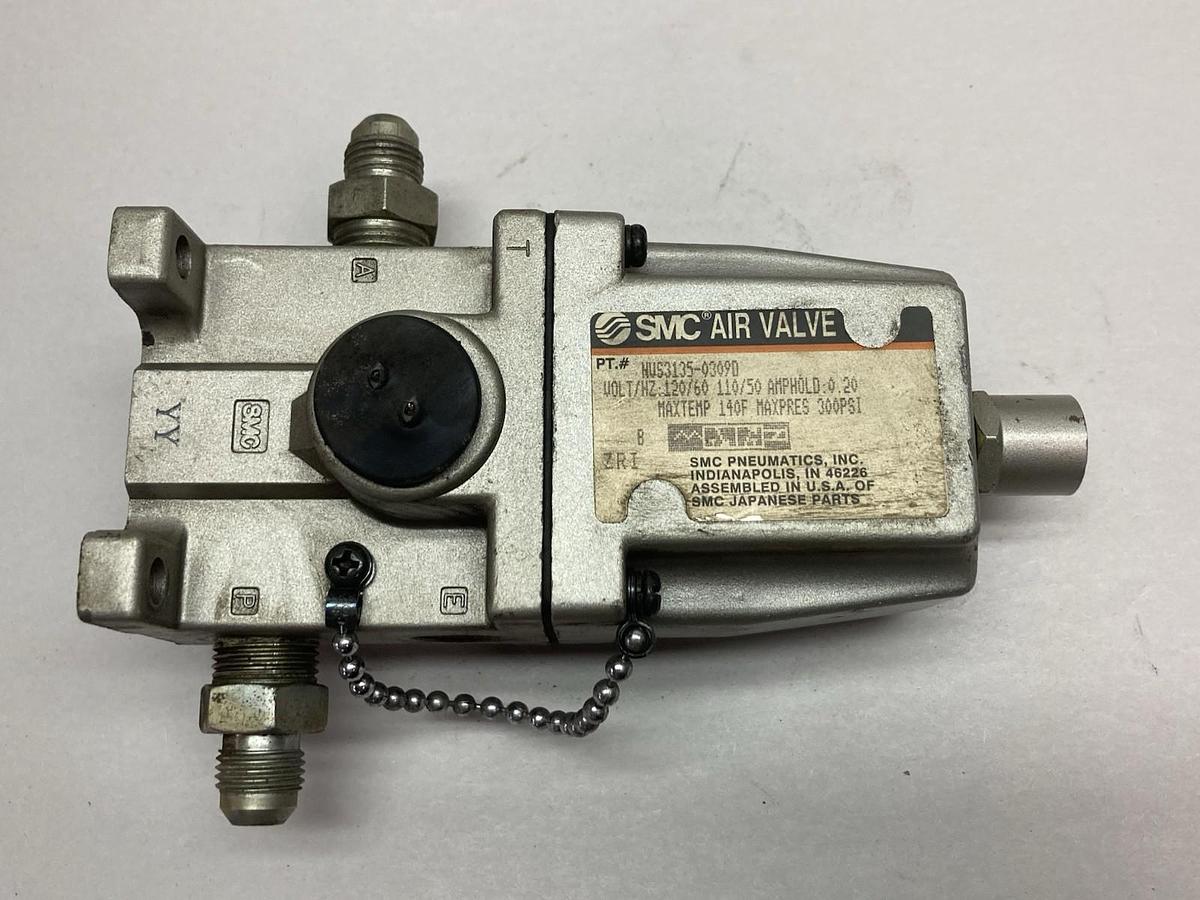 Used SMC,NVS3135-0309D,Air Valve 110/120V 50/60Hz 0.20A