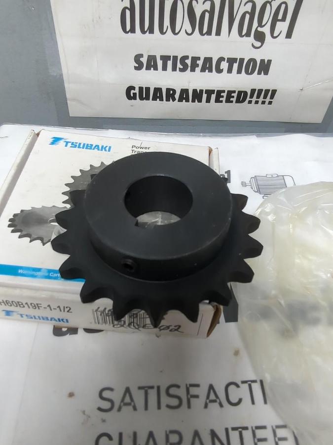 TSUBAKI,H60B19F-1-1/2,ROLLER SPROCKET 19 TEETH WITH KEYWAY