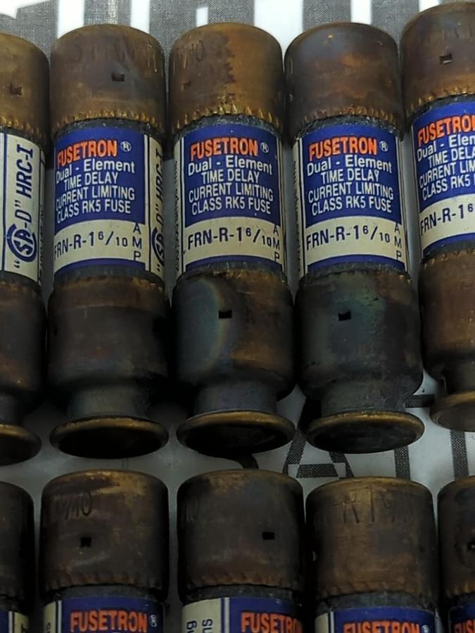 COOPER BUSSMANN,FRN-R-1-6/10,FUSETRON 1-6/10 AMP FUSES BOX OF 10 NOS