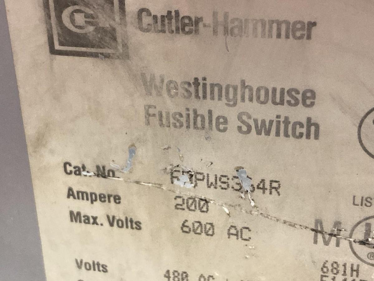 Used Westinghouse,FDPS364R,Switch Bussway Plug 200A 600Vac