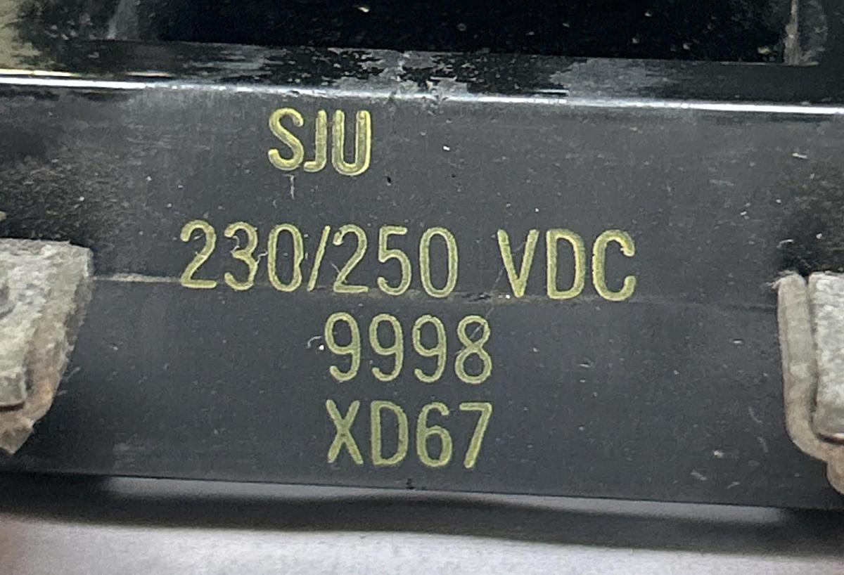 Used SQUARE D,9998XD67,COIL 230/250VDC