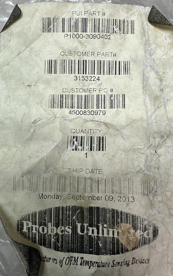 Probes Unlimited,P1000-3090402,Temp Probe