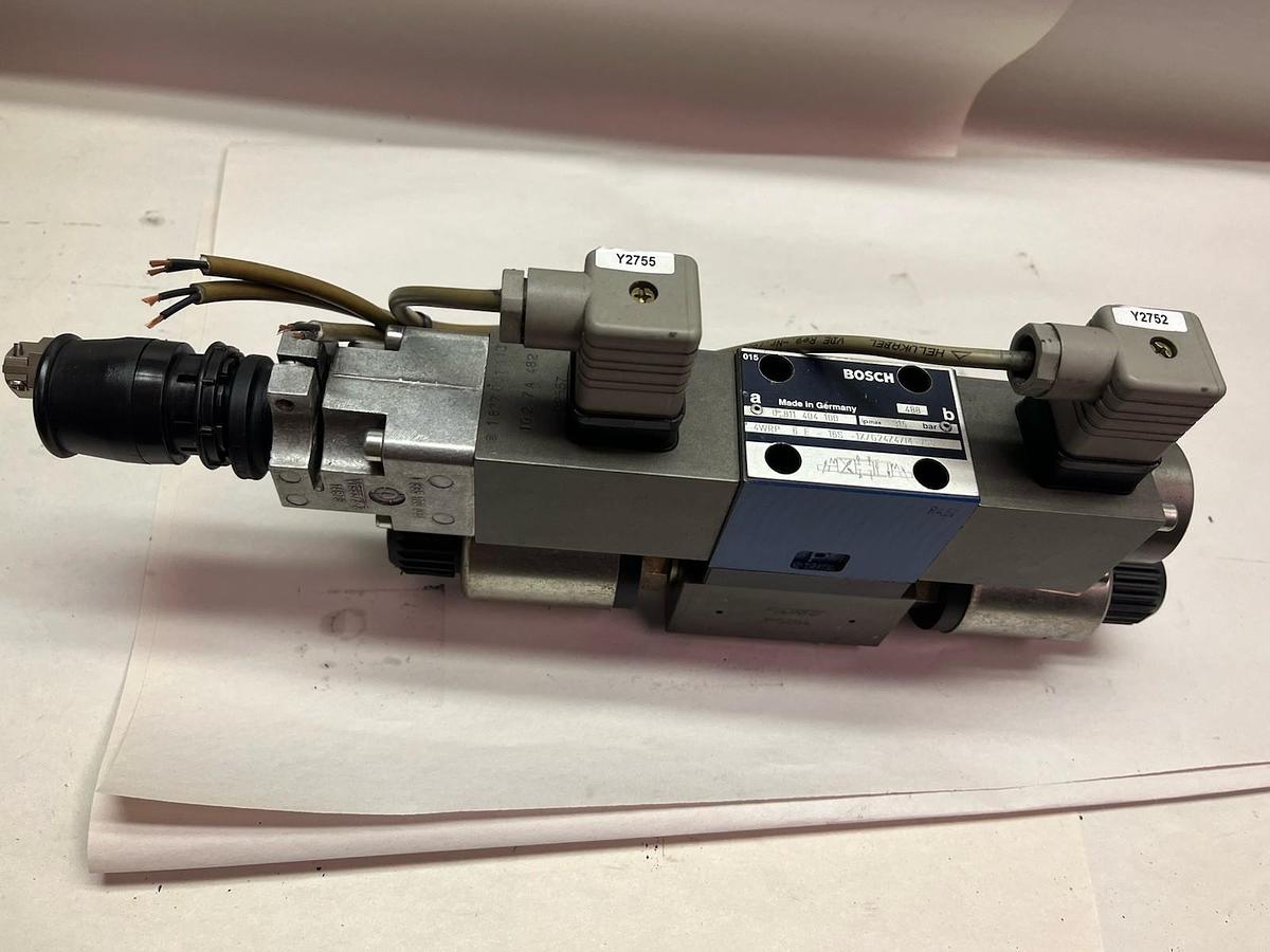 Used BOSCH REXROTH,4WRP-6-E-16S-1X/G24Z4/M-755,SERVO SOLENOID VALVE
