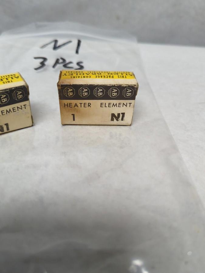 ALLEN BRADLEY,N1,OVERLOAD RELAY HEATER LOT OF 3 NOS
