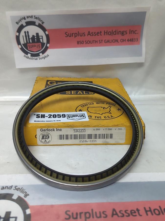 GARLOCK KLOZURE,21086-3355,OIL SEAL 6X7X0.5 NOS