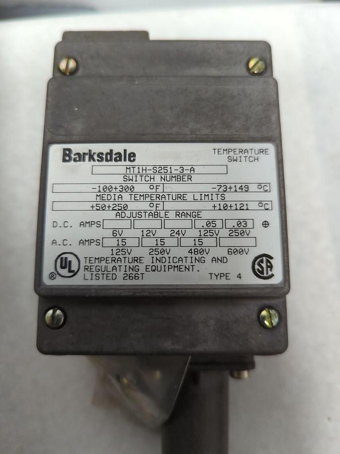BARKSDALE,MT1H-S251-3-A,TYPE 4 DIRECTIONAL CONTROL VALVE NOS