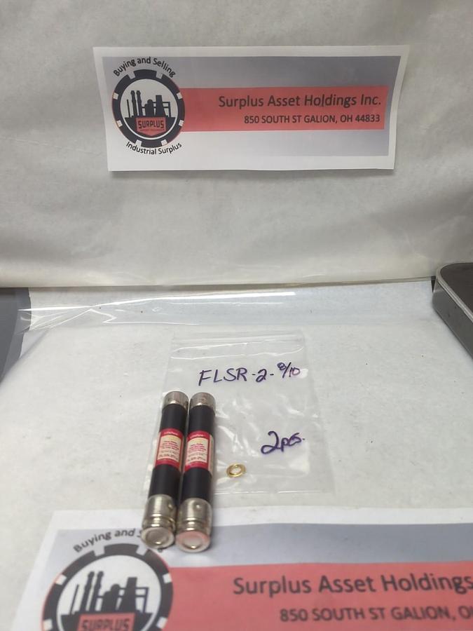 Used LITTELFUSE,FRS-R-2-8/10,SLO-BLO 2-8/10 AMP FUSE LOT OF 2 PRE-OWNED