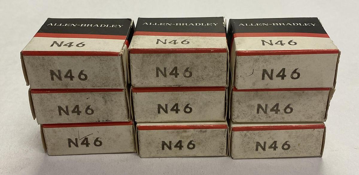 ALLEN BRADLEY,N46,OVERLOAD RELAY HEATER ELEMENT LOT OF 9 NOS