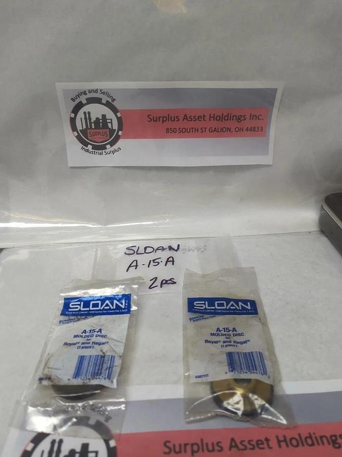 SLOAN,A-15-A,MOLDED DISC FOR ROYAL AND REGAL LOT OF 2 NOS