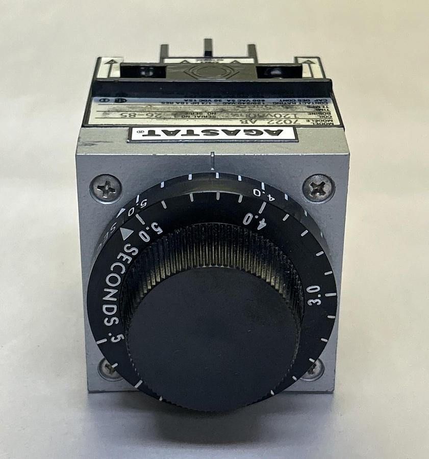 Used AGASTAT,7022AB,TIMING RELAY .5-5 SECONDS