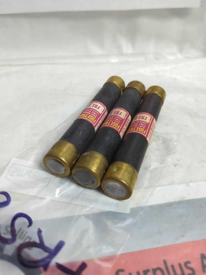 Used COOPER BUSSMANN,FRS-8,FUSETRON 8 AMP FUSE LOT OF 3 PRE-OWNED