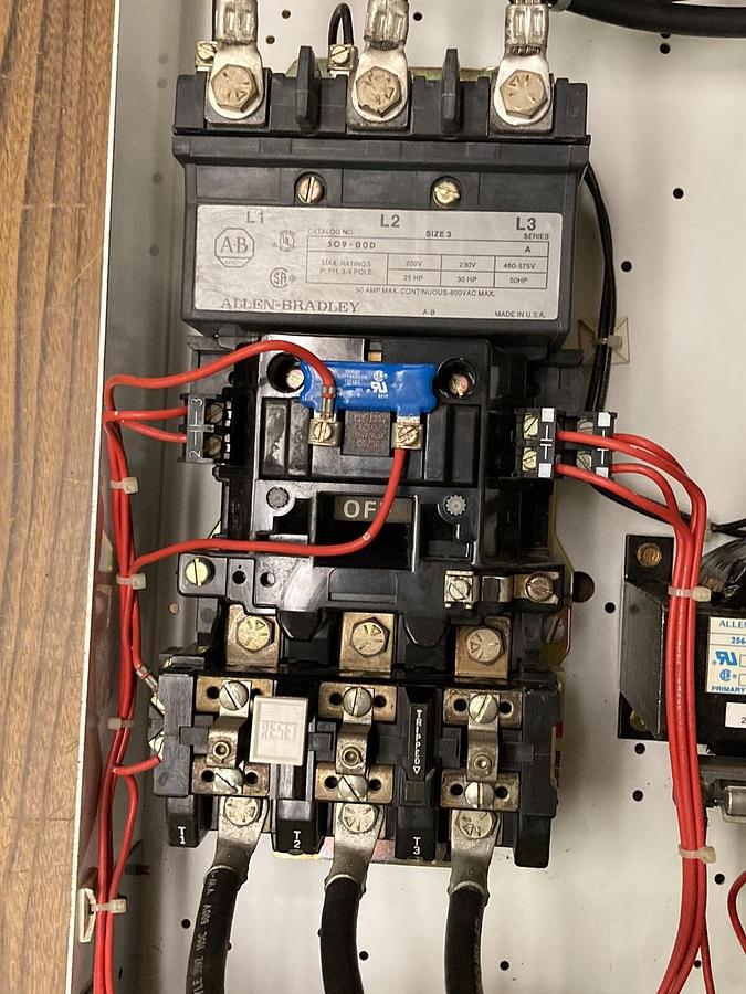 Used Allen-Bradley,2100 2112B,Size 3 Fused MCC 32 INCH Starter Feeder Bucket