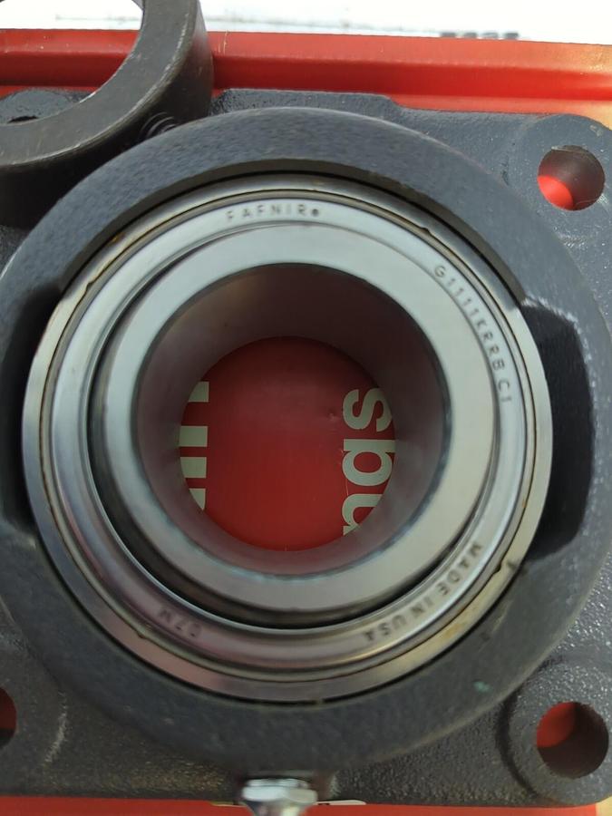 FAFNIR,RCJ 1-11/16 IN,INDUSTRIAL DUTY SELF-LOCKING COLLAR 4-BOLT FLANGE BEARING