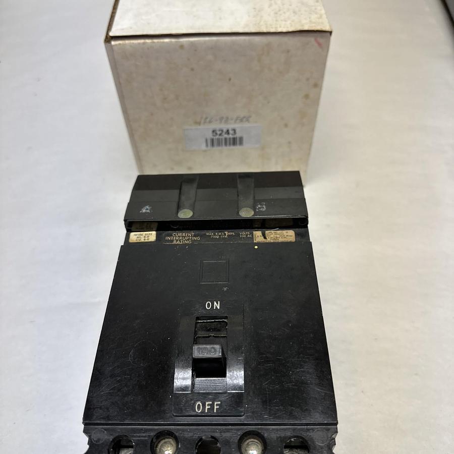 Used Square-D,FA-22100AB,100 Amp 2 Pole Circuit Breaker