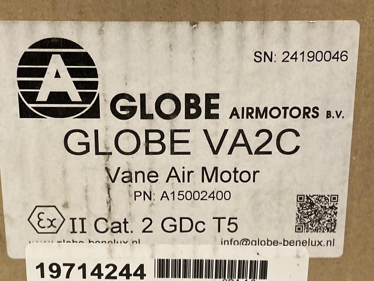 Used Globe Air Motor,VA2C NEMA,Pneumatic Vane Air Motor