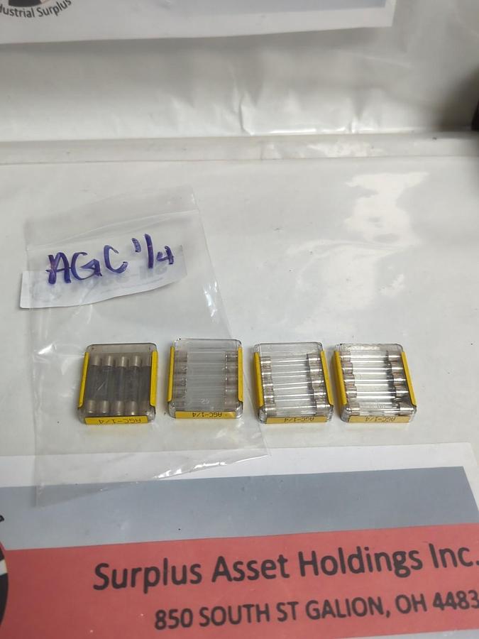 COOPER BUSSMANN,AGC-1/4,MINI 1/4 AMP FUSE LOT OF 20 NOS