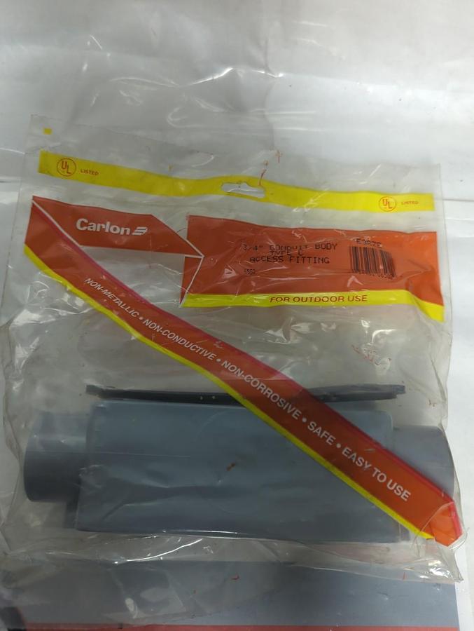Used CARLON,E987E,CONDUIT BODY 3/4 INCH TYPE C ACCESSORY FITTING NOS