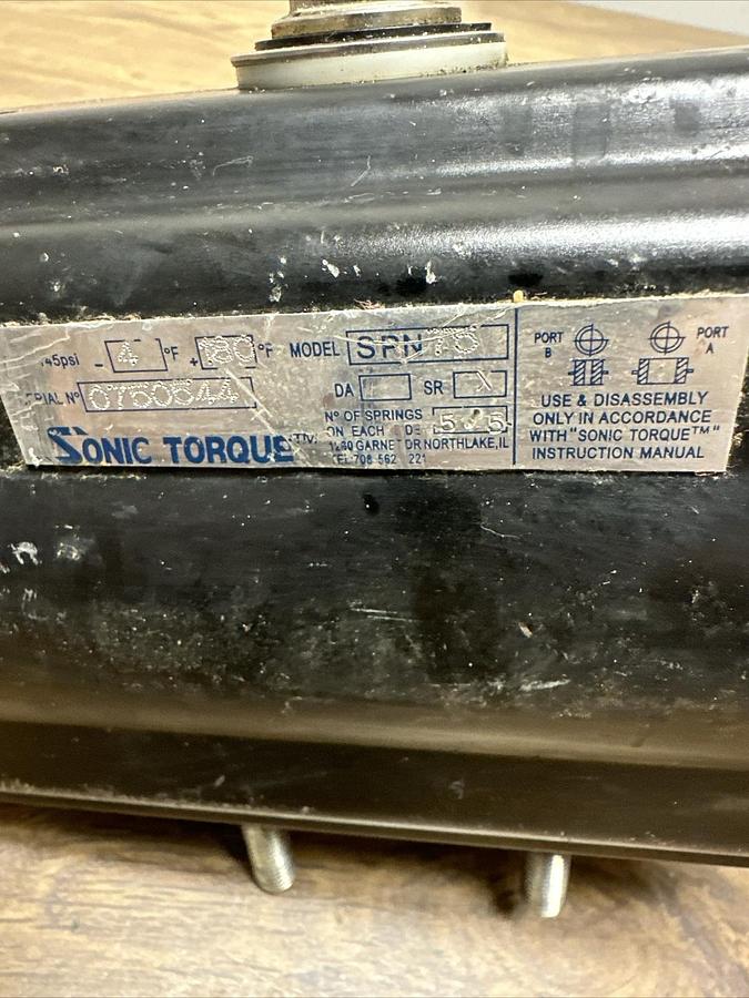 Used Sonic Torque,SPN75,Actuator WAutomatic Valve D2003ACWR