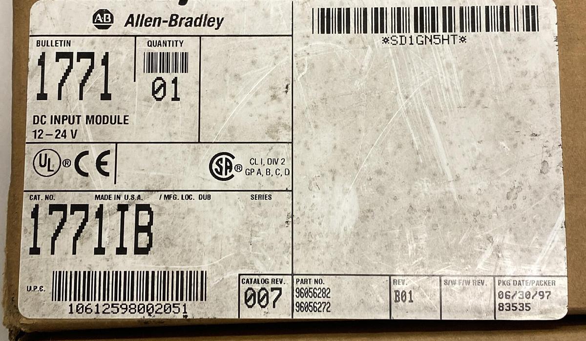 Used Allen-Bradley,1771-IB,DC Input Module