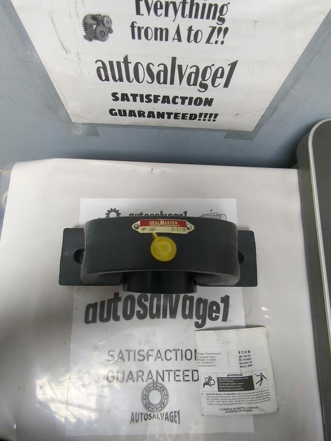 SEALMASTER,NP-39C,PILLOW BLOCK BEARING 2-7/16 INCH BORE MISSING BOX NOS