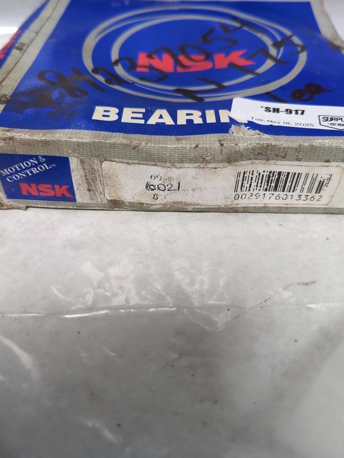 NSK,6021,DEEP GROOVE BALL BEARING NOS
